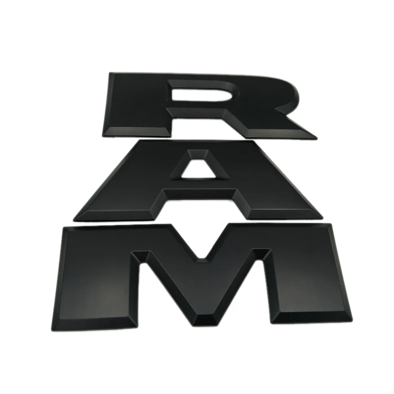 One Set Car Tailgate 3D RAM Letter Logo Emblem Rear Trunk Badge Sticker for Dodge Ram 1500 2015 2016 2017 2018 | Автомобили и