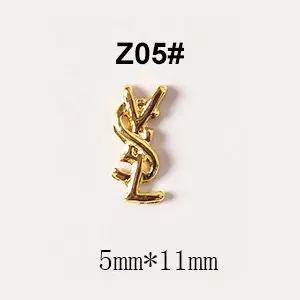 Z05 100 шт./лот 3D сплав пчела корова голова украшение ногтей золотые украшения для ногтей и украшения для ногтей аксессуары для ногтей для художественного оформления ногтей, украшения для ногтей - Цвет: Z05