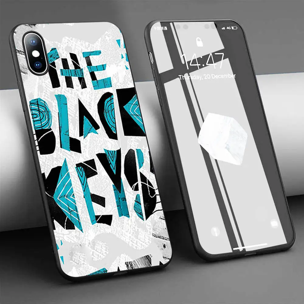 Мягкий силиконовый чехол для iPhone 11 Pro Max X 5S 6 6S XR XS 7 8 Plus с черными клавишами |