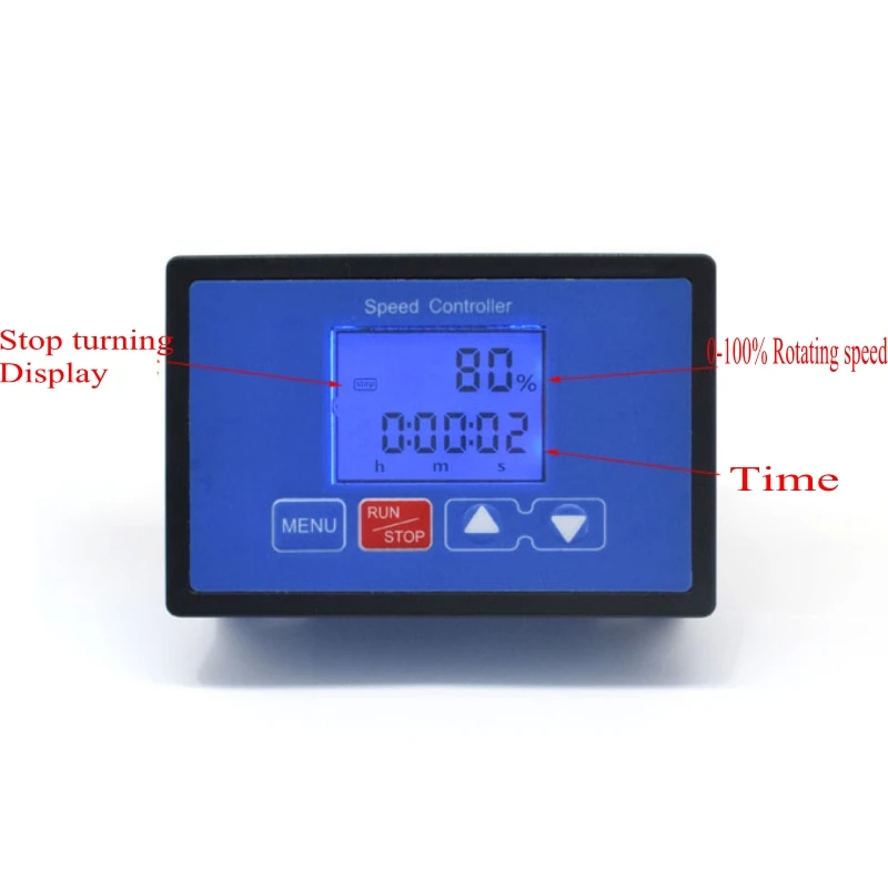 Tempo Display LCD Inteligente Digital 0 ~ 100% Tacômetro Ajustável