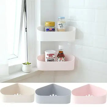 

Bathroom Punch-Free Corner Shower Shelf Rack Kitchen Storage Rack Self-adhesive
