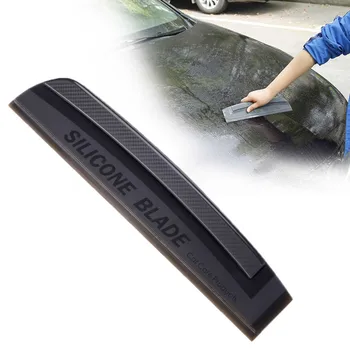 

Cleaning Soft Glass Silicone Window Water Squeegee Car Wash Wiper Windshield Brush Bodywork Blade Plate Black Tool