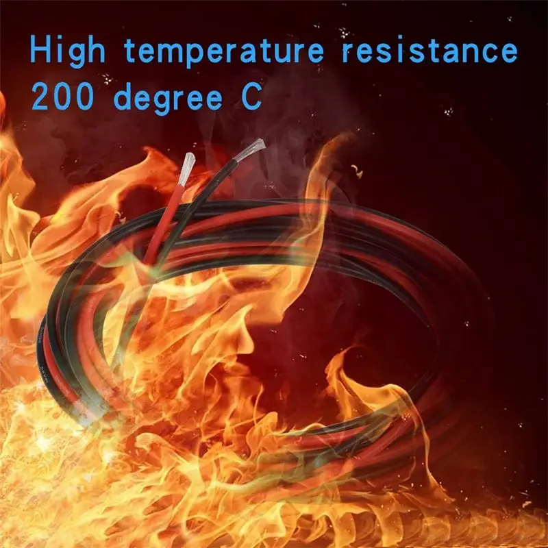JFBL Hot 10 Gauge Silicone Wire 10 Feet- 10 AWG Silicone Wire- Flexible Silicone Wire