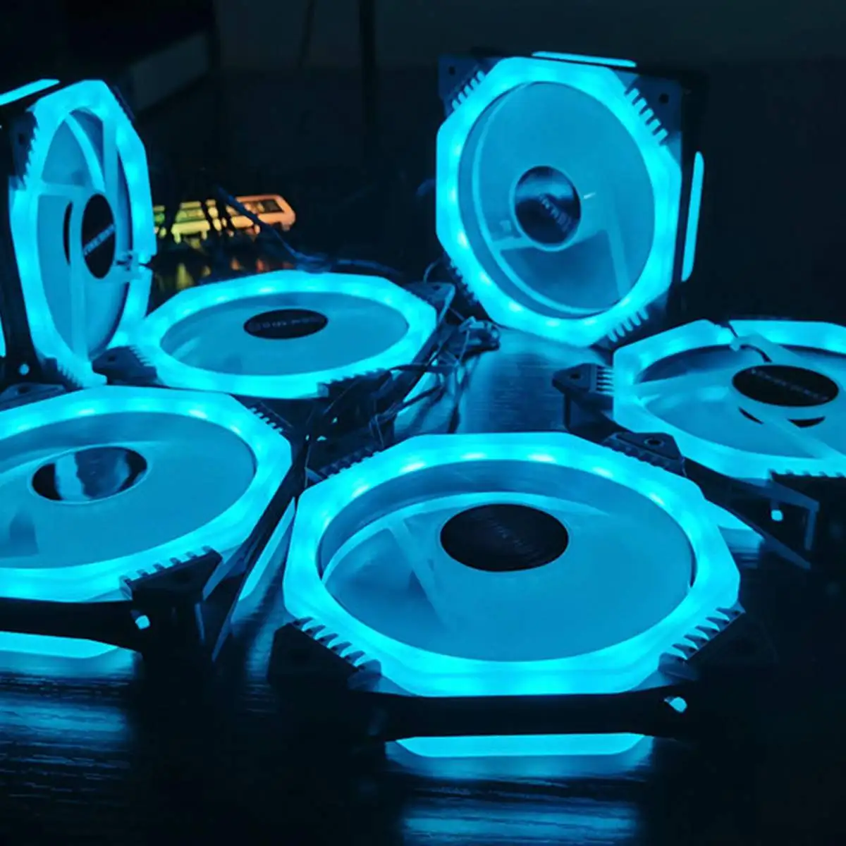 120 мм вентилятор RGB чехол для компьютера ПК Вентилятор RGB многоцветный светодиодный бесшумный дистанционный охлаждающий чехол для компьютера вентиляторы