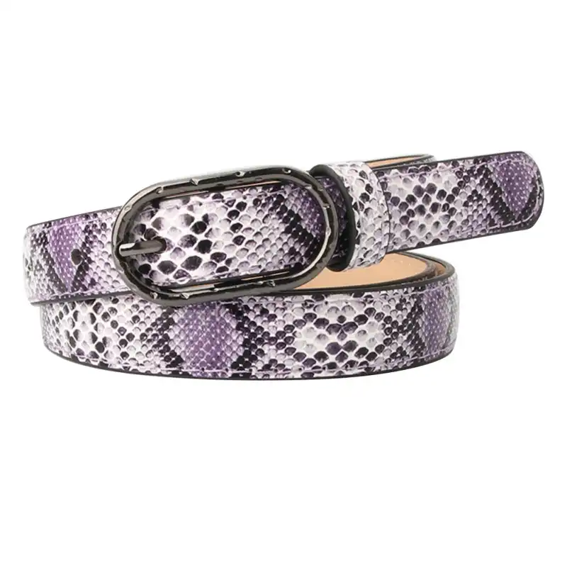 purple designer belt