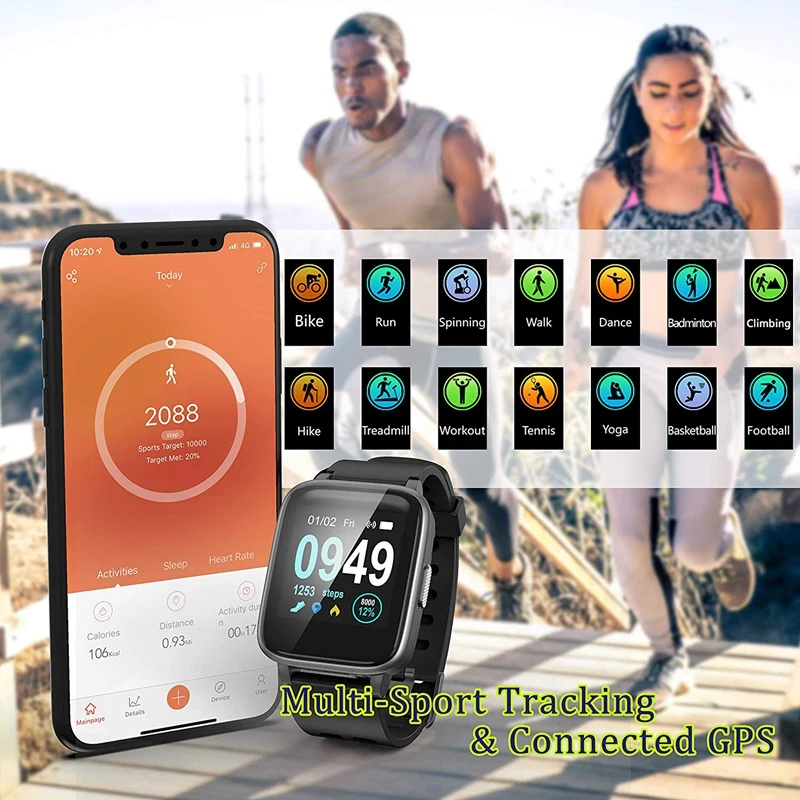 FULL-Smart Watch for Android Ios Phone Activity Fitness Tracker Watches Health Exercise Smartwatch with Heart Rate Sleep Monit