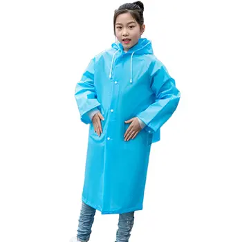 

Long Schoolbag Position Thickening Conjoined Raincoat Children EVA Hiking Poncho Student Outdoor Waterproof Coat