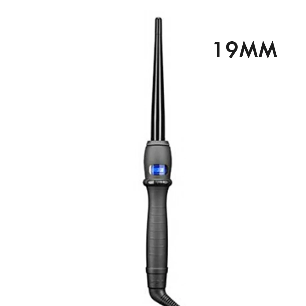 19mm Lcd регулировка температуры Плойка для волос утюжок профессиональные щипцы для завивки Плойка для завивки волос инструменты для ухода за красотой дропшиппинг - Цвет: 19mm