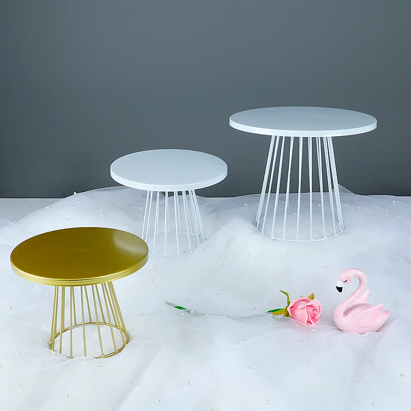 웨딩 티 파티용 완벽한 케이크 스탠드, 골드, 화이트, 핑크, 블루, 블랙, 아름다운 디자인, 20cm, 25cm, 1 개