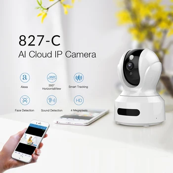 

Wireless 5 Mega HD Night Vision Baby Monitor Safe Camera WiFi Nanny Camera Cloud Storage Sound Motion Detection Two-way Audio