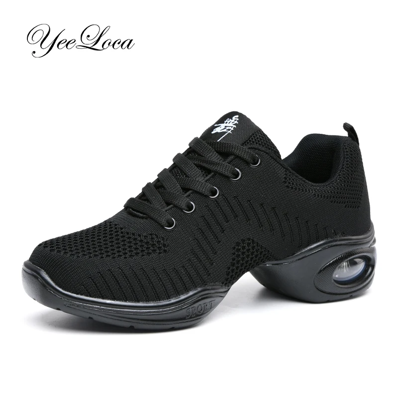 

Women's Walking Shoes Sock Sneakers Mesh Slip On Air Cushion Lady Girl Modern Jazz Dance Easy Shoes Platform Loafers Fashionable