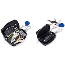 Крутой Автомобильный ключ молния Мужская Женская универсальная контрастная Цветная многофункциональная большая сумка для ключей с перекрестным узором из воловьей кожи