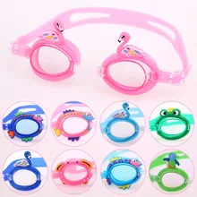 Детские плавательные очки для мальчиков и девочек, высокое разрешение, водонепроницаемые, противотуманные, для малышей, Мультяшные, плавательные, детские очки, для обучения плаванию, Ki