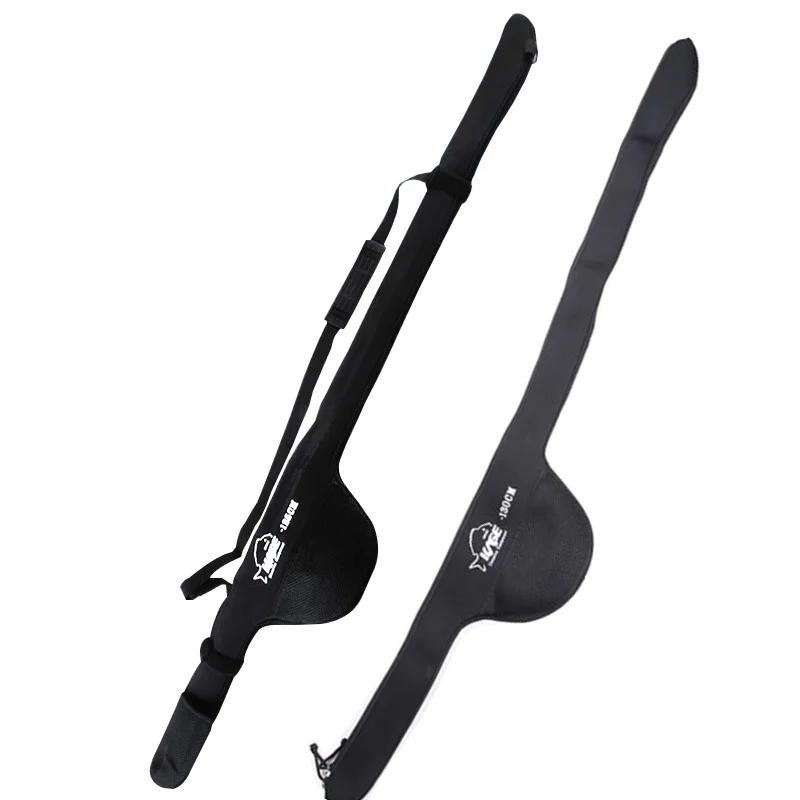 Sac de transport pour canne à pêche 115-140cm pliable en nylon - étui portable pour rock fishing