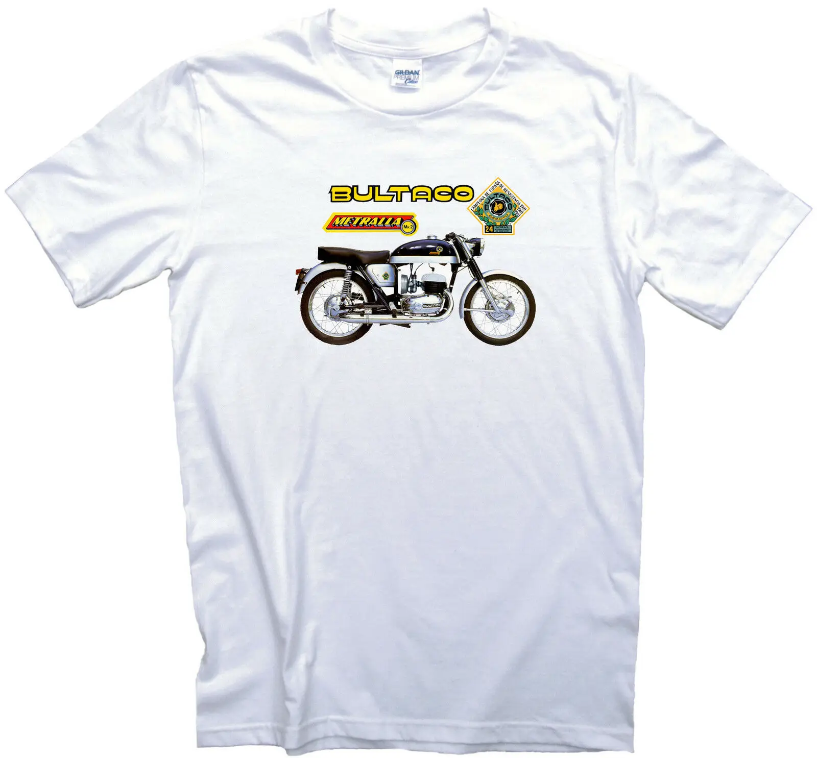 Футболка для мотоцикла Bultaco Metralla Mk2. Мужская, Женская велосипедная футболка унисекс размер: S-3Xl