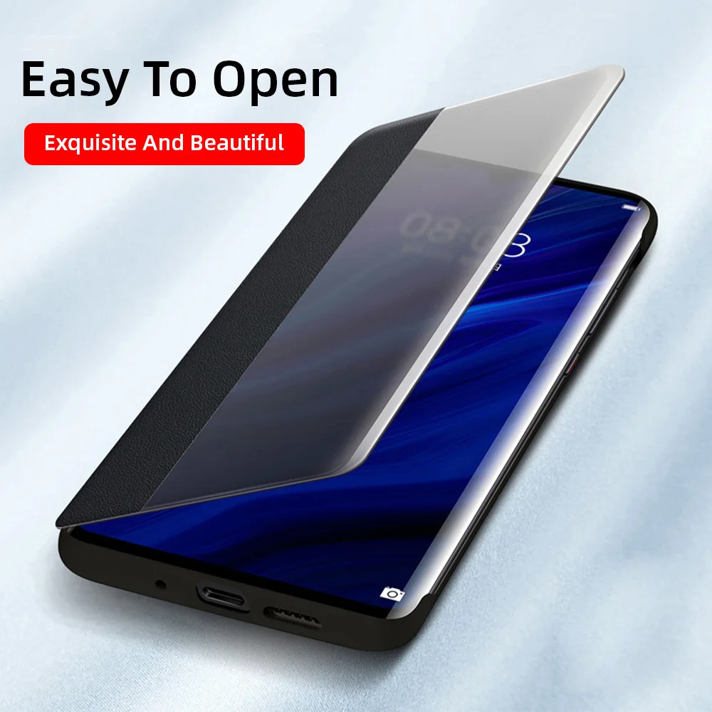 Роскошный чехол для телефона Huawei Mate 30 Pro полное покрытие ударопрочный с окном