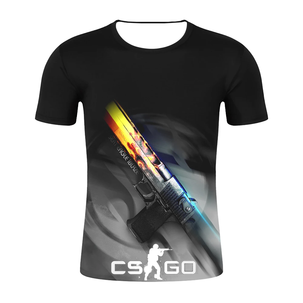 Крутая Мужская футболка CS GO Gamers летняя новинка csgo уютная 3d принт высокое качество