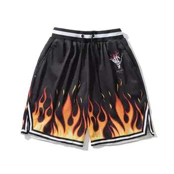 

Basketball Shorts with Pockets Men Basketball Jersey Mesh Plus Size Running Training Shorts Quick-dry Men Basketball Shorts