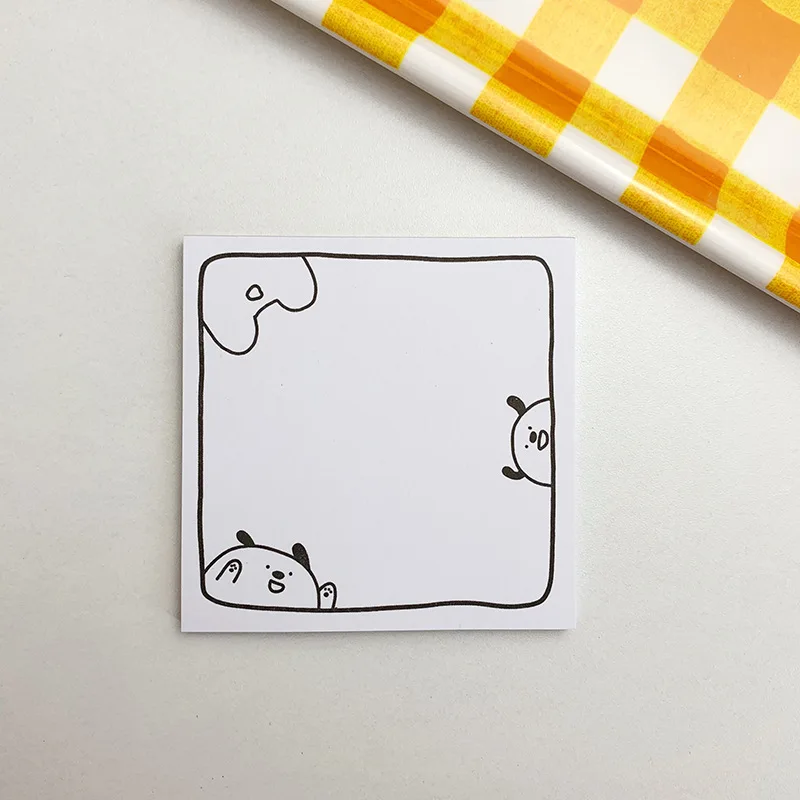 50 листов милый мультфильм кошка собака блокнот бумага Липкие заметки кавайные канцелярские школьные принадлежности дневник блокнот