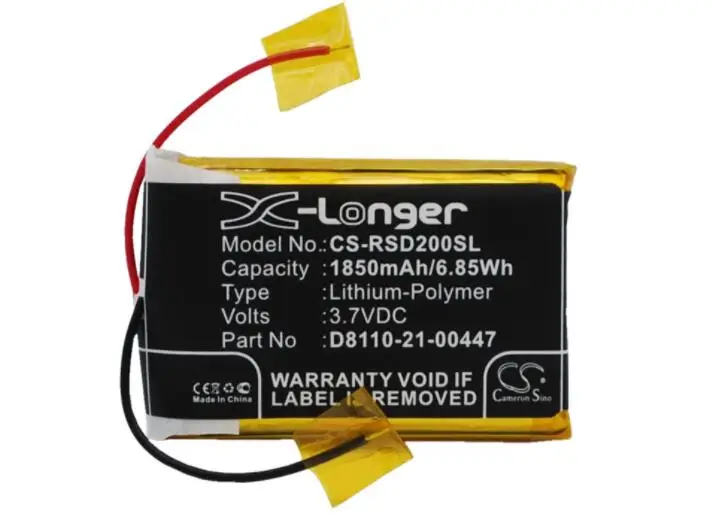 Cameron sino 1850mah аккумулятор для ROBERTS Sports Dab2 D8110-21-00447 dab цифровой аккумулятор