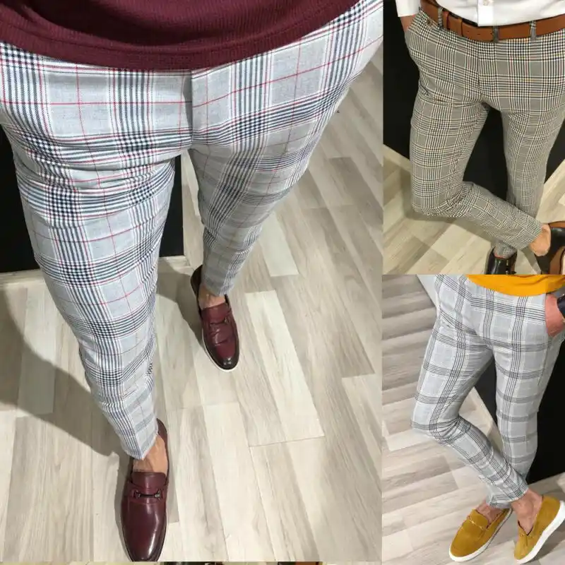 stripe skinny trousers