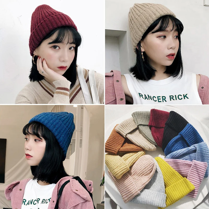 

Beanie Caps Knitted Hat Beautiful Fashion Comfort More Style Colorful Outdoor Autumn Winter Lady Wool Cap Warm Pointed Hat