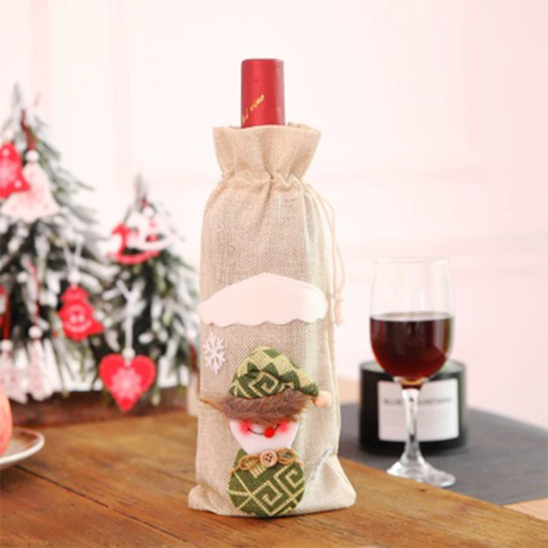 Christmas Decor Dinner Table Ornament Xmax Bottle Clothes Dinner Table Ornament Xmax Decor Bottle