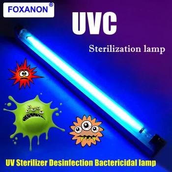 

UVC Ultraviolet Quartz Lamp 6W 8W UV Sterilizer Desinfection Bactericidal Lamp UVC T5 Tube Germicidal light Bulb 110V/220V