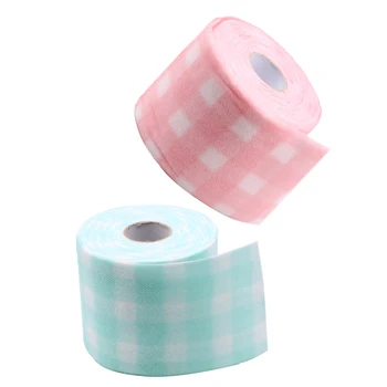

2 Roll Soft Nail Art Gel Remover Pad, Lint Free Nail Wipe Towel, 53Ft Length / 1 Roll, Ran Color