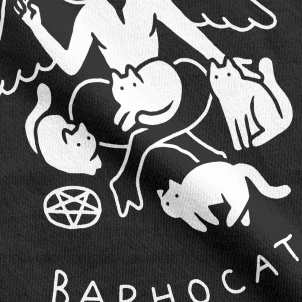 Baphocats для женщин Футболка Baphomet сатана футболки демон пентаграмма Коза оккультная модная футболка Топы одежда для женщин