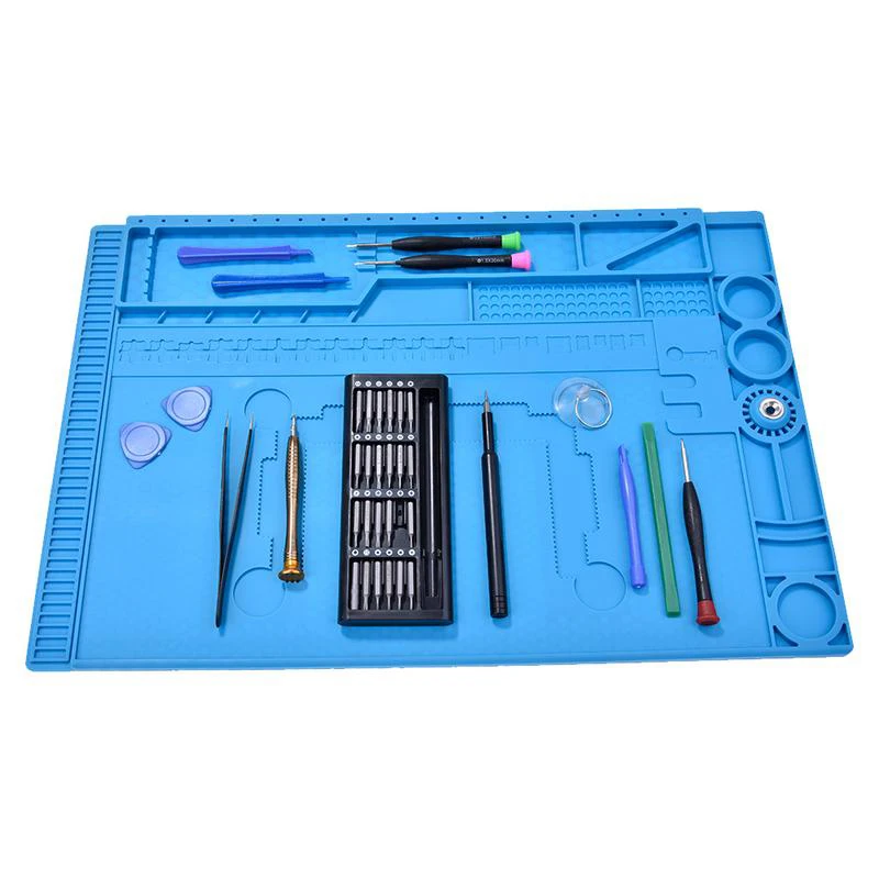 30x45Cm Heat-Resistant Bga Soldering Station Anti Static Silicone Repair Insulation Pad Maintenance Platform Desk Mat