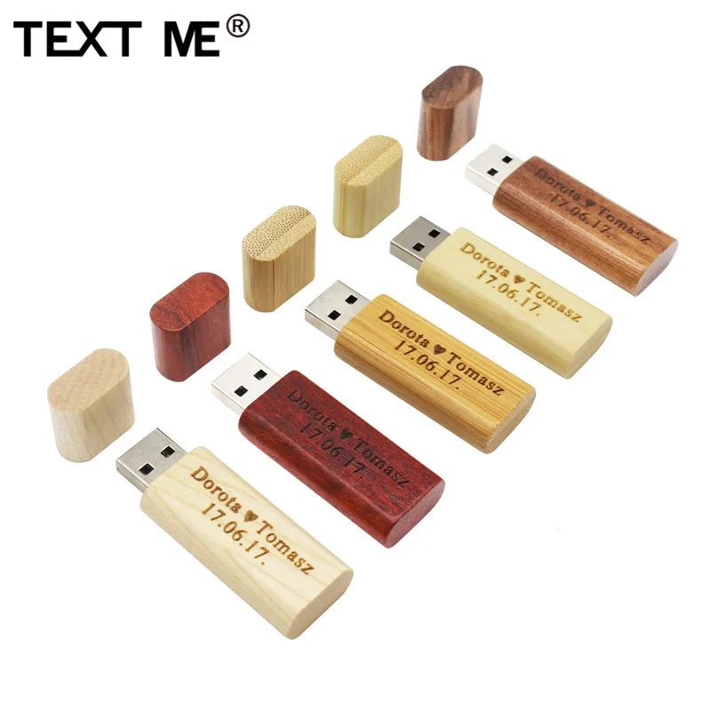 Usb флеш накопитель TEXT ME деревянный 4 32 Гб 5 цветов|USB флэш-накопители| |