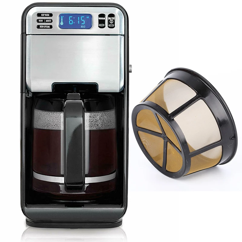 Универсальный Многоразовый фильтр чашка корзина дизайн кофе для Cuisinart гамилтон пляж кофе машина фильтры
