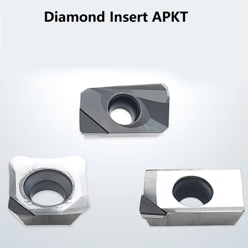 Алмазный фрезерный резец Apkt1604 вставка APMT APKT 1135 PCD торцевая фреза из алюминиевого