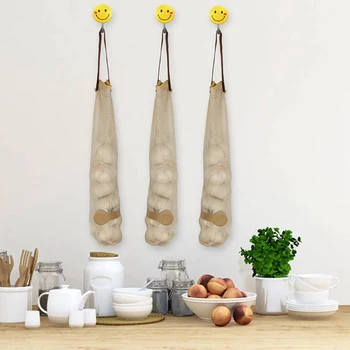 

Kitchen Gadgets Portable Reusable Garlic Potato Bags Mesh Bags Fruit and Vegetable Storage Bags Kitchen Accessories