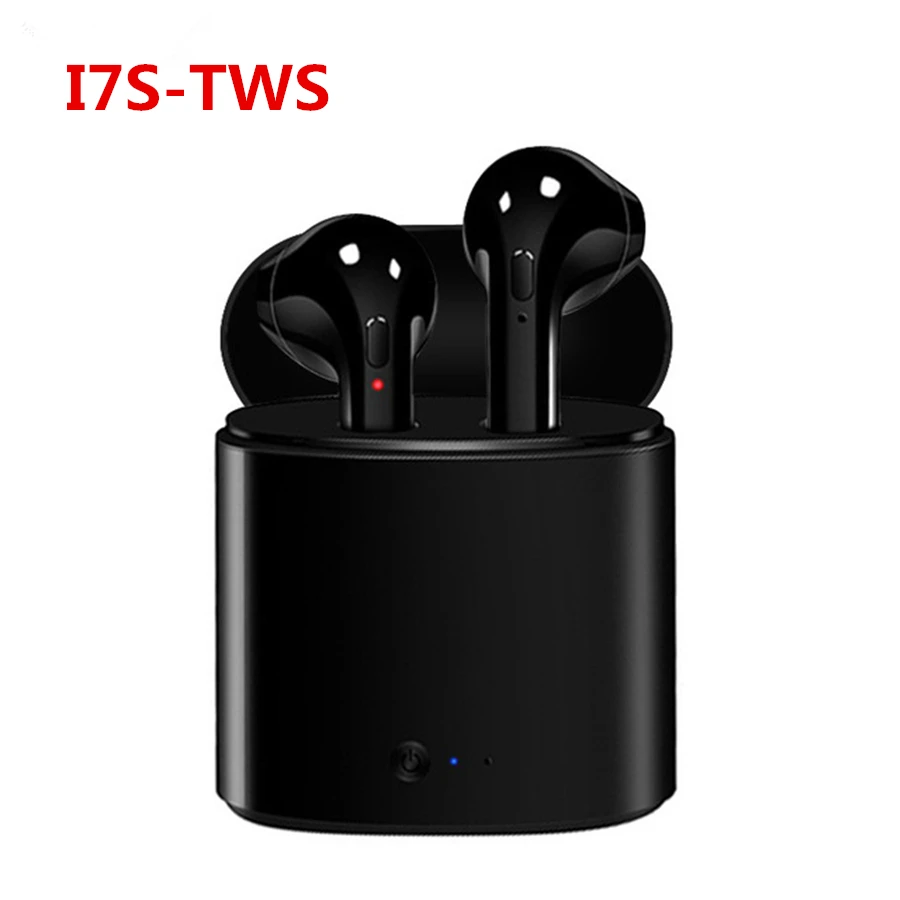 i7s black Наушники беспроводные Bluetooth наушники i9s i7s tws беспроводные гарнитуры Наушники Bluetooth 5,0 наушники для xiaomi iPhone наушники - Цвет: i7s black
