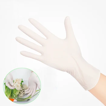

Guantes Desechables Natural Latex Gloves Disposable Nitrile Garden Medical Kitchen Household Cleaning Gloves 20Pcs