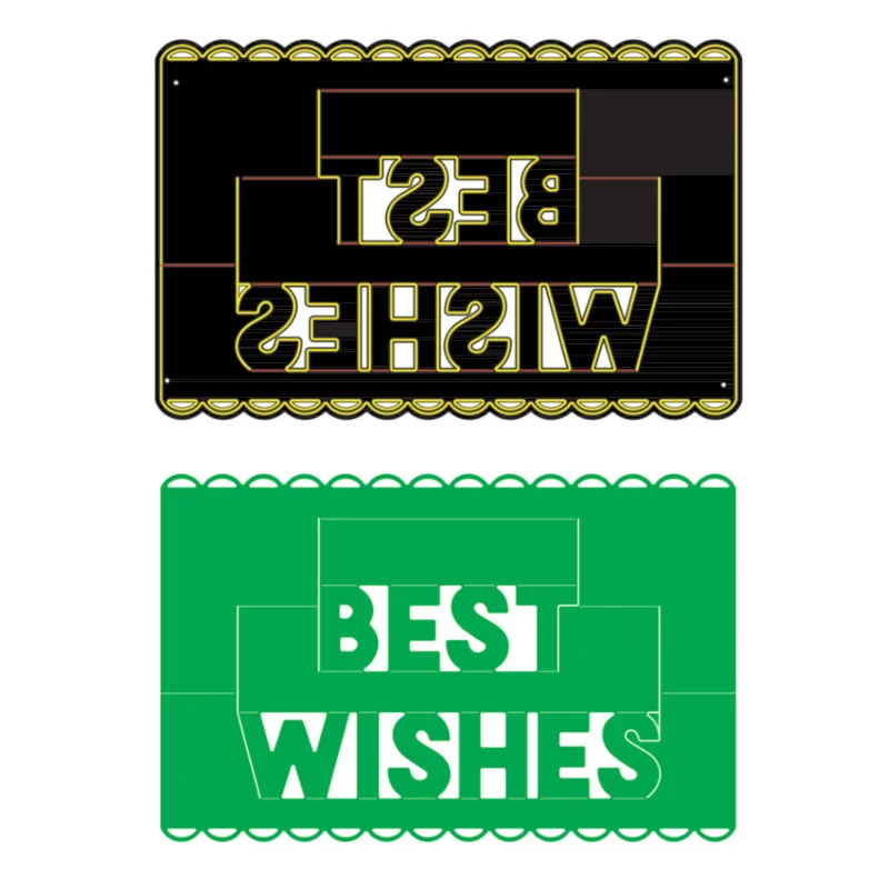 3D выдвижная поздравительная открытка с наилучшими пожеланиями для друзей семьи