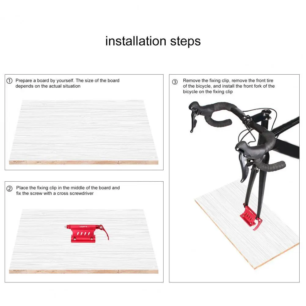 Practical Anti slip Portable Quick Release Locking Bike Fork Mount Fork