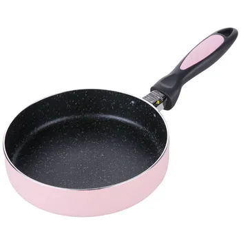

18CM Nonstick Pan Non-Stick Cookware Frying Pan Saucepan Small Fried Eggs Pot General Use for Gas and Induction Cooker Pink