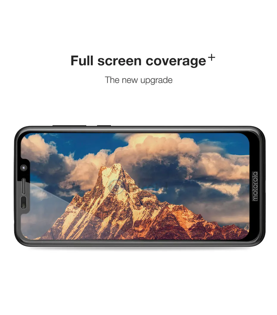 Защитное стекло для Motorola Moto One Nicotd закаленное Оригинальное с полным покрытием P30
