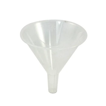 

120mm 11.9cm Dia Mouth Clear Plastic White Filter Funnel for Laboratory