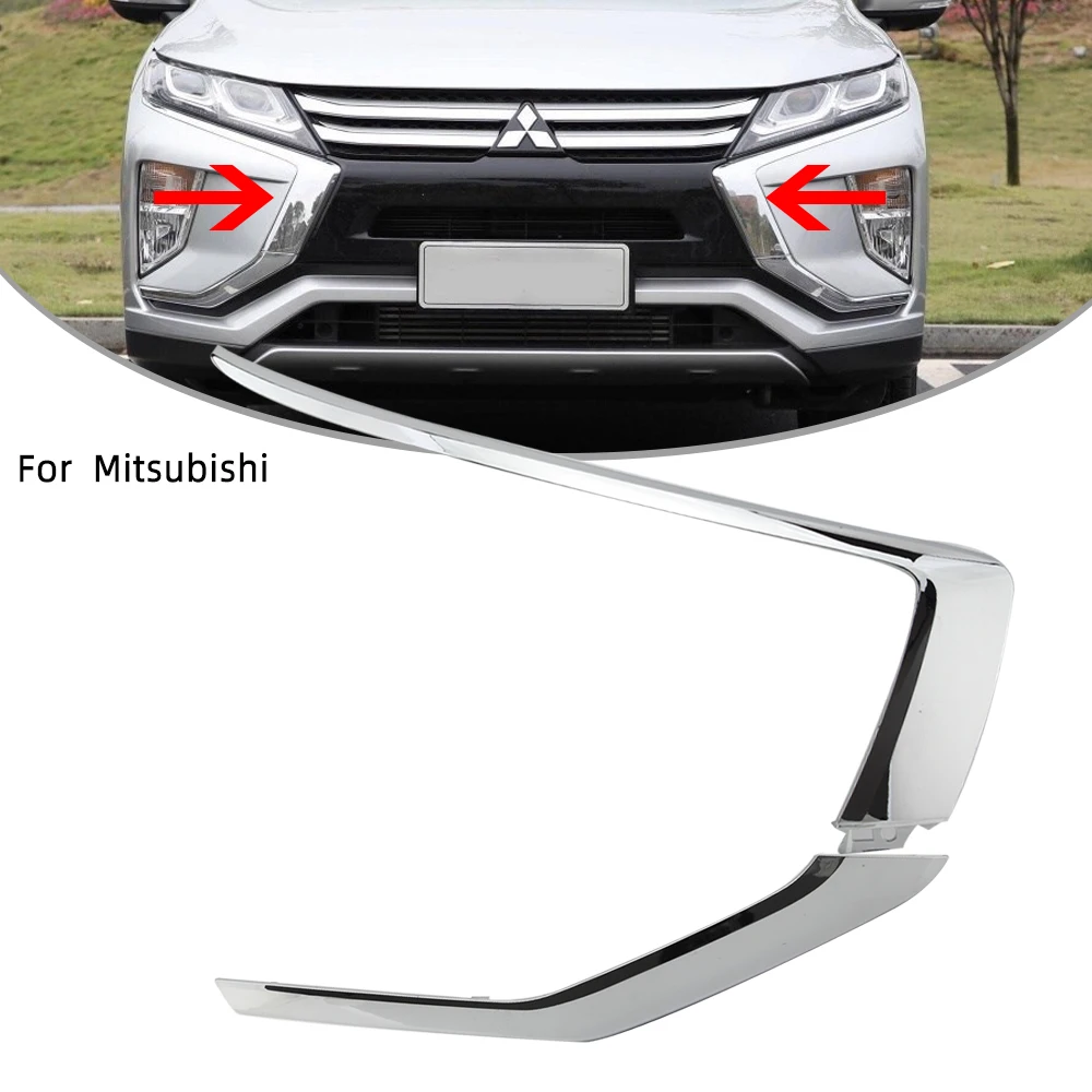 Передний бампер хромированная отделка для Mitsubishi Eclipse Cross 2018-2021 комплект молдингов