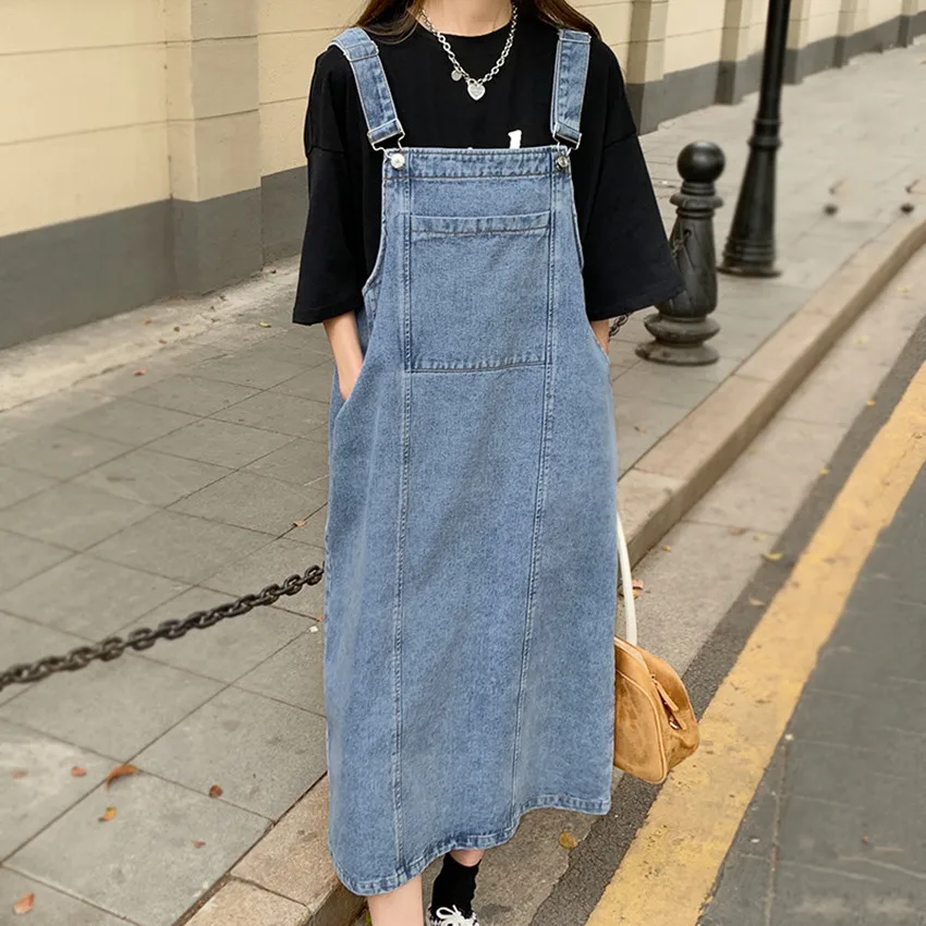 Summer Suspenders Dresses Jeans Women 