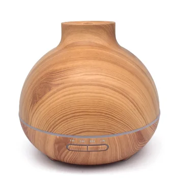 

400ml Ultrasonic Aromatherapy Diffuser Wood Grain Ultrasonic Humidifier for Office Home Bedroom Living Room