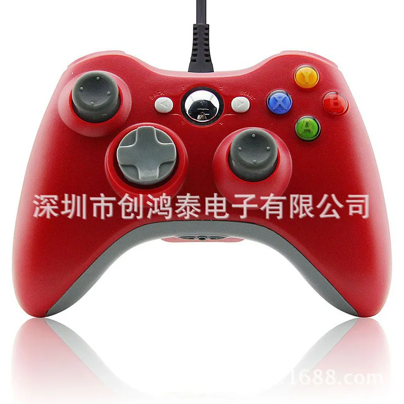 

Manufacturers Direct Selling Xbox360 Shape USB Computer Wired Handle PC Game Handle Dual Vibration Rocker Handle