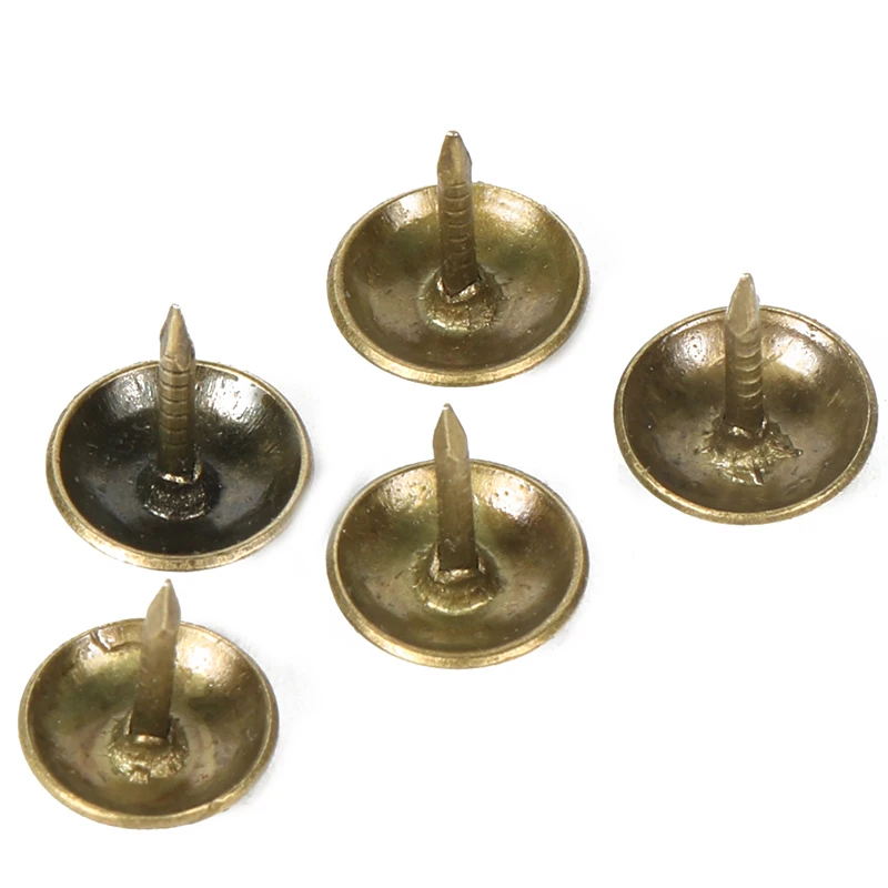 Upholstery Nail Pushpin Doornail Antique Bronze Decorative 100pcs 7x11mm Jewelry Gift Box Sofa Decorative Tacks Stud
