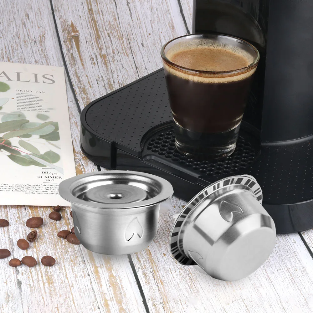

Stainless Steel Reusable Vertuo Coffee Capsule (G4)For Nespresso VertuoLine Plus Coffee Machine & Delonghi ENV 155