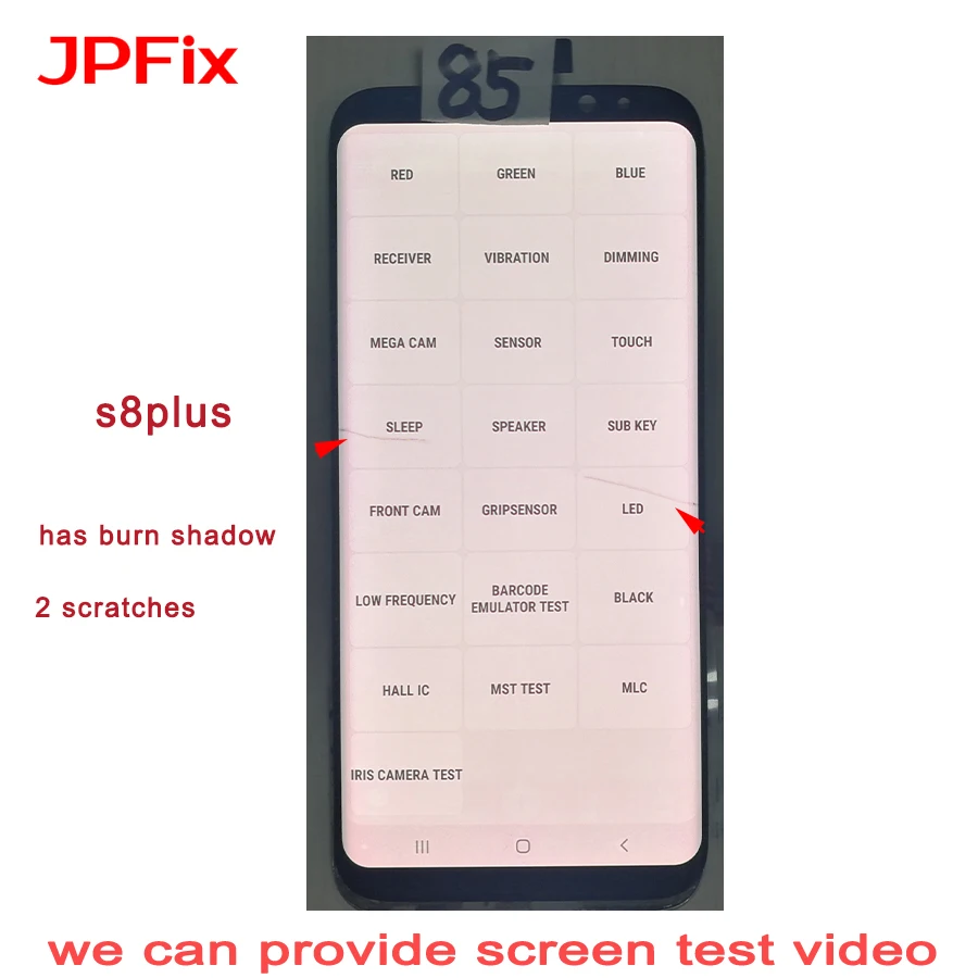 JPFix Super AMOLED для Samsung Galaxy S8 Plus G955 LCD сенсорный экран в сборе с точечной теневой