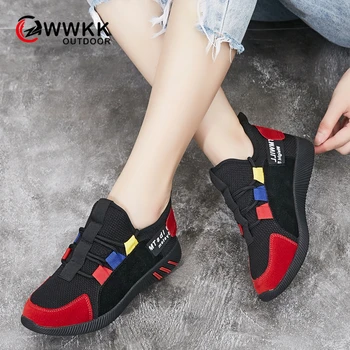 

WWKK 2019 Sneakers Women Shoes High Quality Comfortable Outdoor Casual Sports Shoes Woman Lace-up Basket Femme Walking Shoes